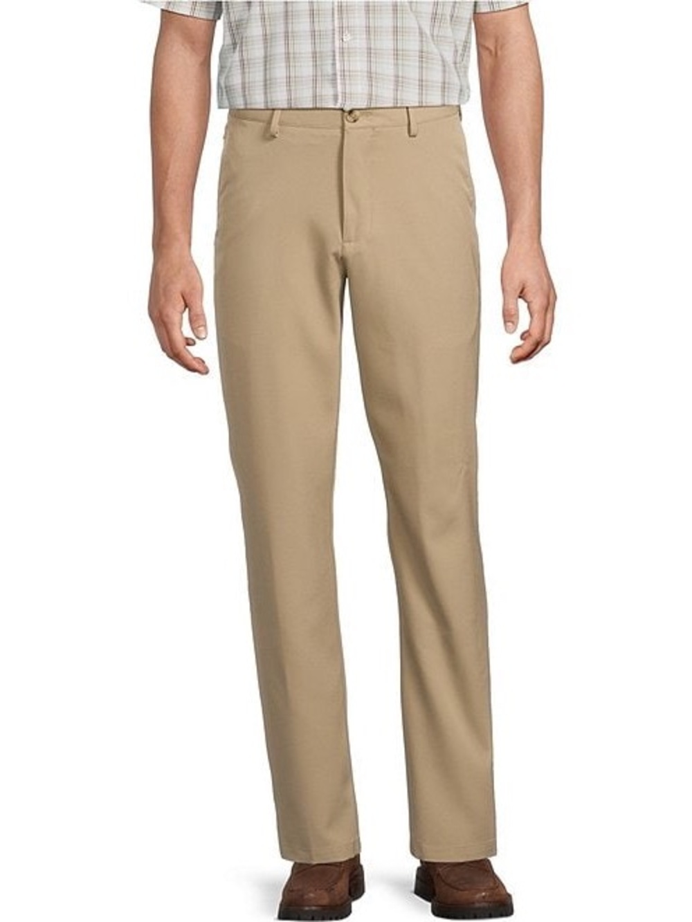 Roundtree & Yorke Performance Stewart Flat Front Classic Fit Performance Pants